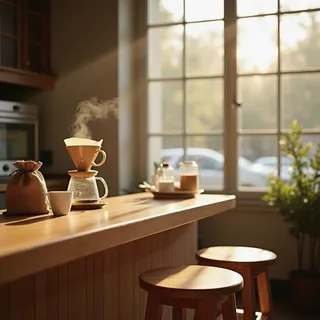 《咖啡馆晨间循环》— Café Jazz AI 音樂封面