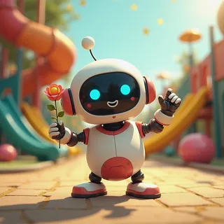 《我的机器人朋友》— Kids Theme AI 音樂封面