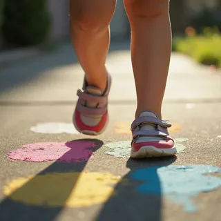 《小脚步，大清晨》— Children's AI 音樂封面